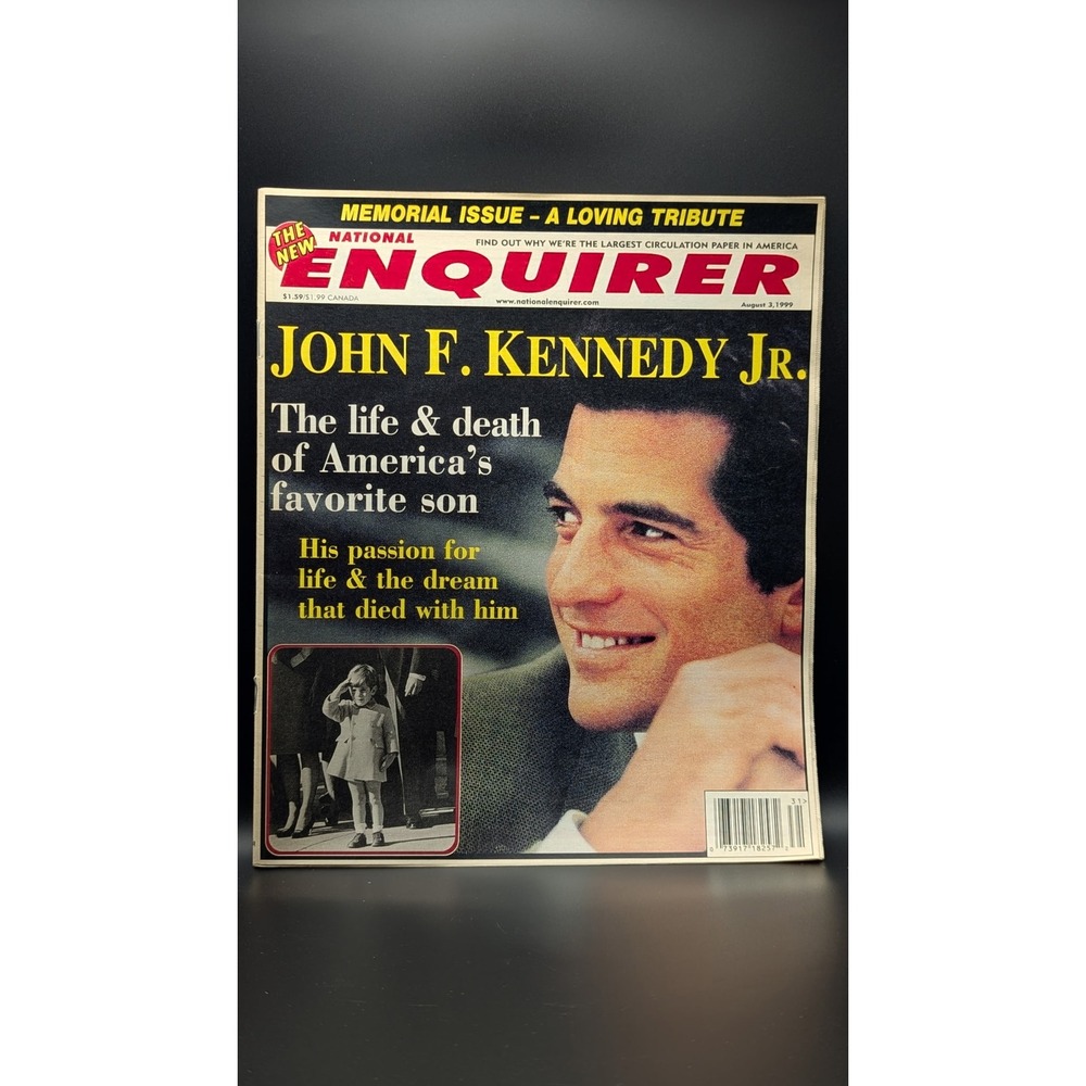 National Enquirer Aug 3 1999 JFK Jr Memorial Issue John F Kennedy Jr Tribute